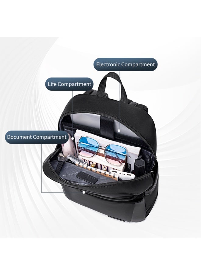 ARCTIC HUNTER Anti-Theft Travel Backpack Durable Premium Water-resistant 17 L Laptop backpack for Office Business Travel College School, B00811, Black - Image 4
