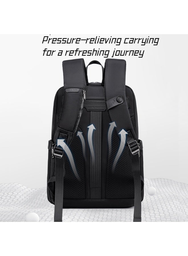 ARCTIC HUNTER Anti-Theft Travel Backpack Durable Premium Water-resistant 17 L Laptop backpack for Office Business Travel College School, B00811, Black - Image 3