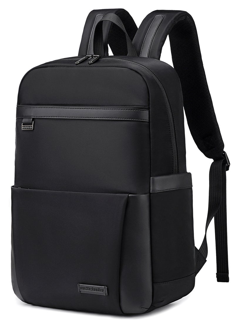 ARCTIC HUNTER Anti-Theft Travel Backpack Durable Premium Water-resistant 17 L Laptop backpack for Office Business Travel College School, B00811, Black - Image 1