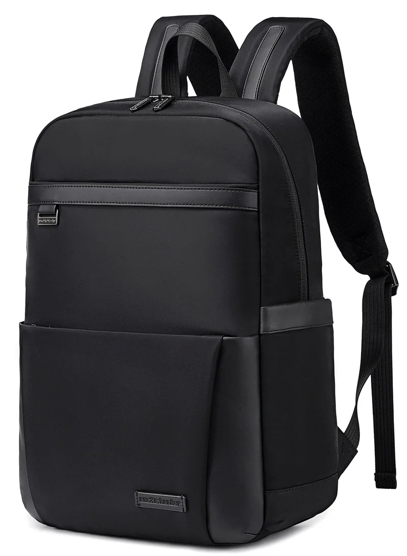 أركتيك هانتر Anti-Theft Travel Backpack Durable Premium Water-resistant 17 L Laptop backpack for Office Business Travel College School, B00811, Black