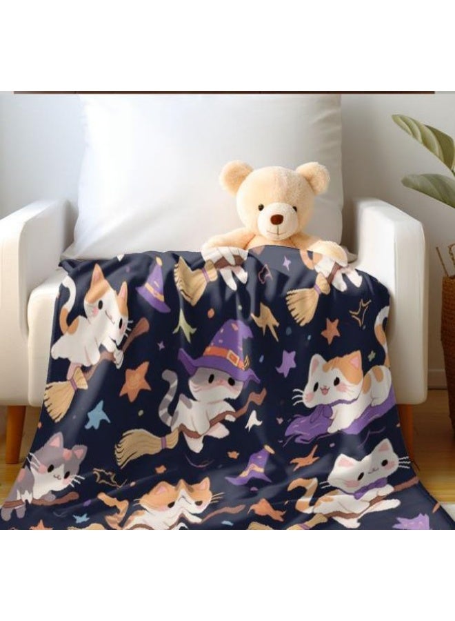 general Baby and children's cartoon flannel thin blanket (warm and comfortable, suitable for sleep, game use) 70cm*100cm - Image 2