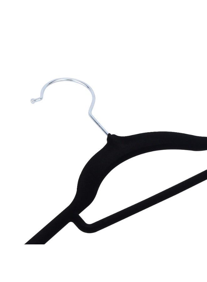 Royalford 6-Pack Velvet Non-Slip Hangers 45cm Stainless Steel Hooks RF13181 Durable & Slim – Non Slip Hangers for Coat Hangers for Coat Hangers - Pant hangers Multicolor 6PCSCount - Image 2