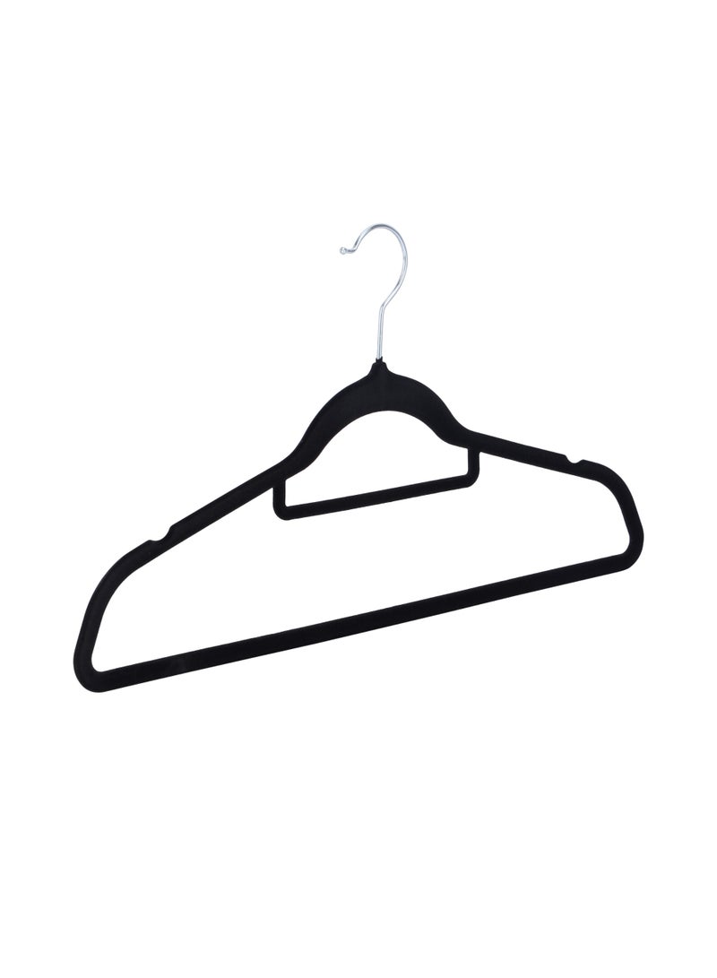 Royalford 6-Pack Velvet Non-Slip Hangers 45cm Stainless Steel Hooks RF13181 Durable & Slim – Non Slip Hangers for Coat Hangers for Coat Hangers - Pant hangers Multicolor 6PCSCount - Image 5