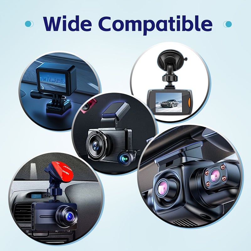 5 Pack 56mm Double Sided Adhesive Pads for Dash Cam Suction Mounts Heat Resistant - Image 5