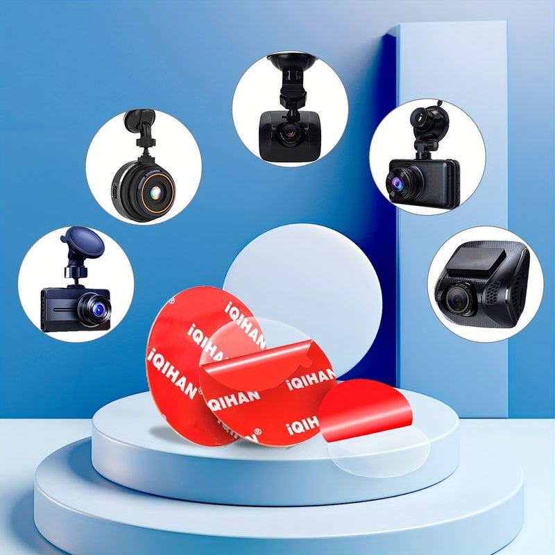 5 Pack 56mm Double Sided Adhesive Pads for Dash Cam Suction Mounts Heat Resistant - Image 4
