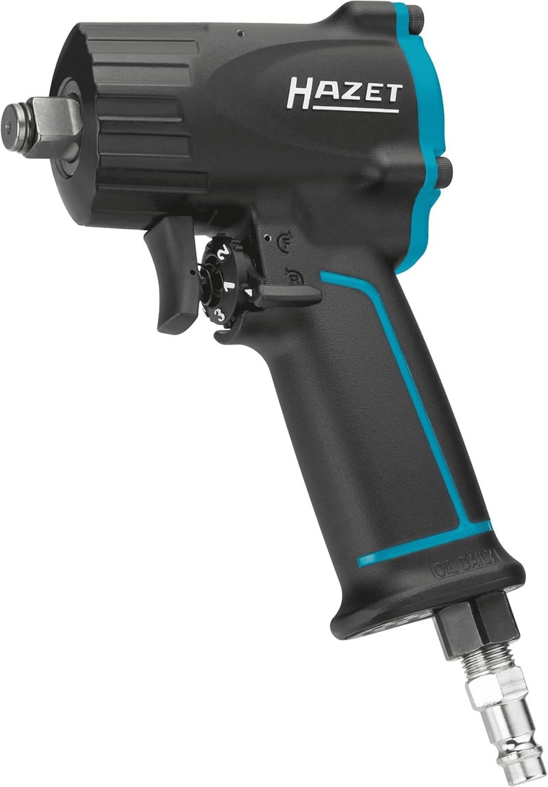 Hazet 9012M 1100 N m Impact Wrench Extra Short - Black/Blue - Image 1