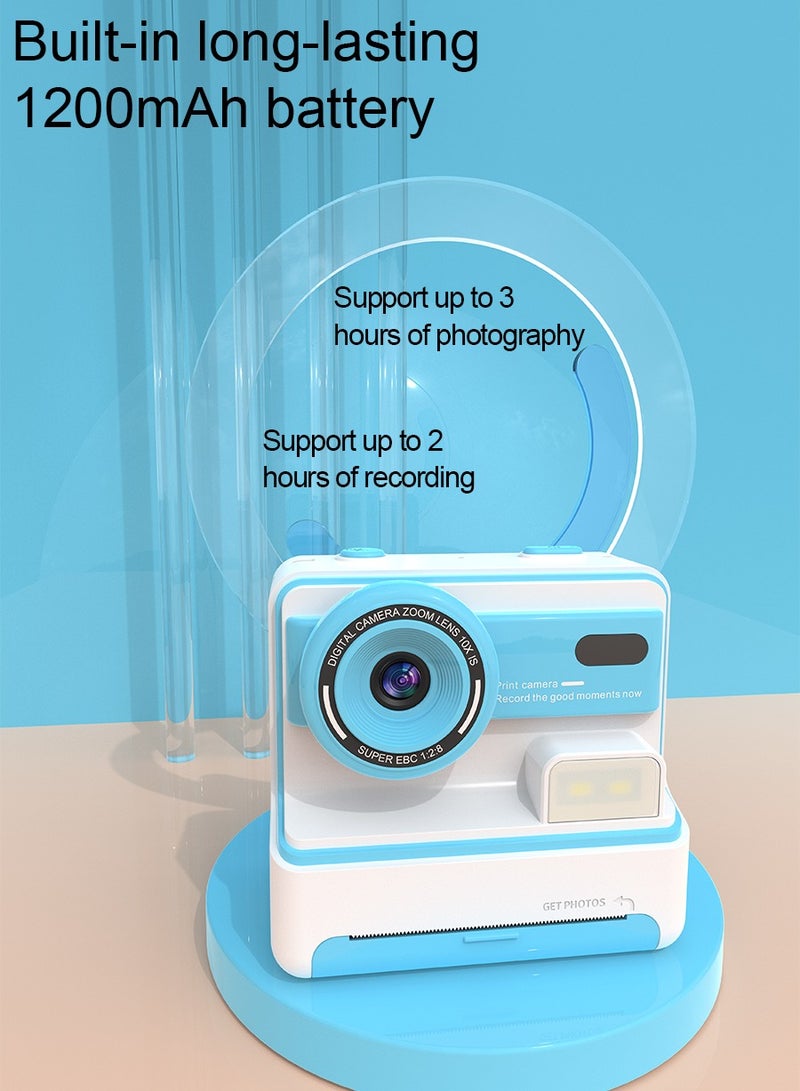 XiuWoo Instant Camera for Children Mini Thermal Printing Camera with 32GB  TF Card Display 2.4 inch 1080P HD Video Photo 36MP Dual Camera 2 rolls included - Image 3