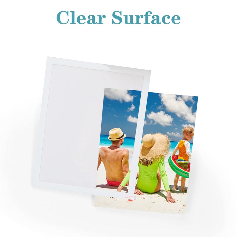 CRUGLA 12 Packs 8.5x11 Magnetic Picture Frames for Refrigerator Locker  8.5 by 11 Photo Certificate Document Frame Bulk  Peel and Stick Kids Artwork Holders for Fridge Dishwasher Whiteboard - Image 2