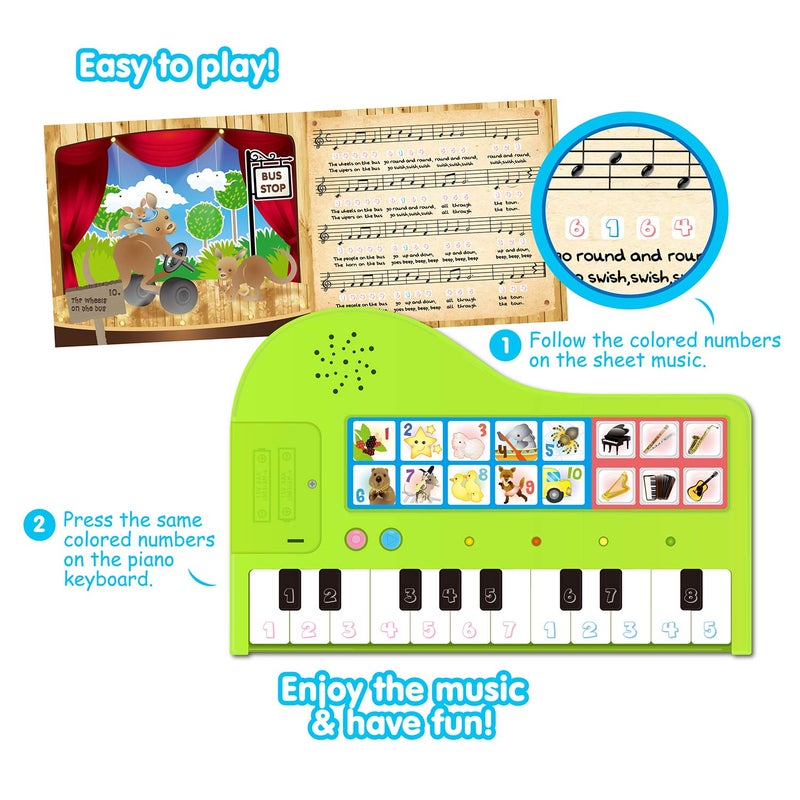 BEST LEARNING My First Piano Book - Educational Musical Toy for Toddlers Kids Ages 3-5 Years - Ideal 3, 4 Year Old Boy or Girl Birthday Present - Image 3