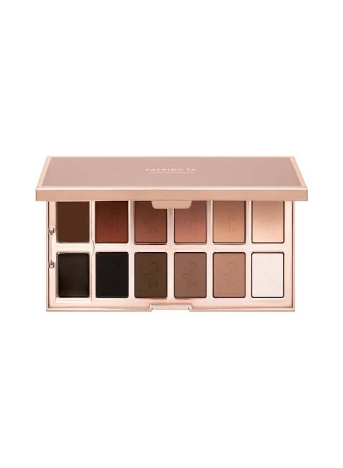 PATRICK TA Major Dimension III Matte Eyeshadow Palette 5.5g | Professional Matte Nude Eyeshadow Collection - Image 1