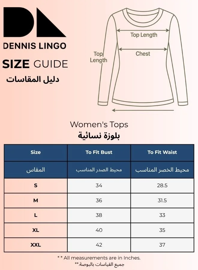 Dennis Lingo Women's Blue Viscose Moss Solid Pattern Regular Fit Tops