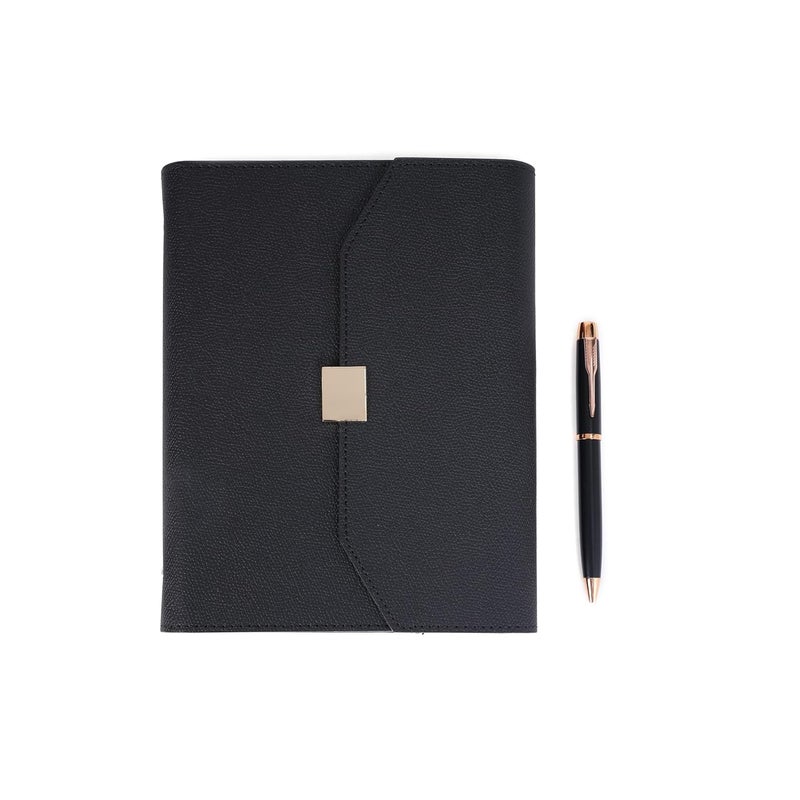 Scribelle Premium A5 Refillable Notebook with Pen – 6 Ring Binder, PU Leather Cover, 208 Pages,Box Set - Image 4