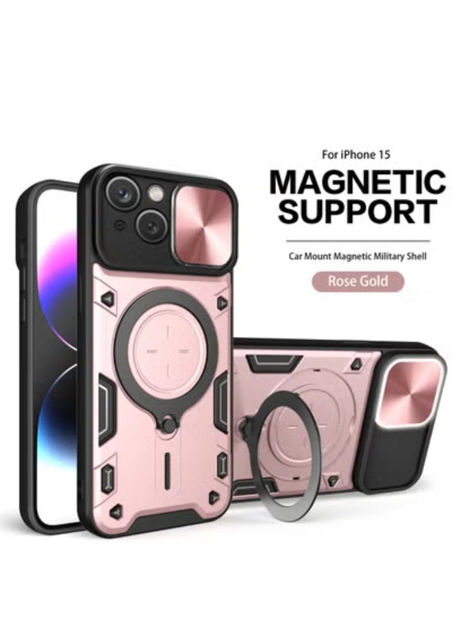 GULFLINK Back Cover Phone Protection Case For iPhone 15 Plus Rose Gold - Image 1