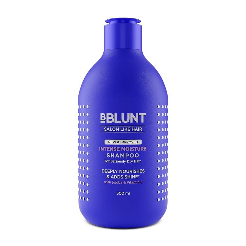 BBLUNT BBLUNT Intense Moisture Shampoo with Jojoba and Vitamin E for Dry Frizzy Hair 300 ml - Image 1