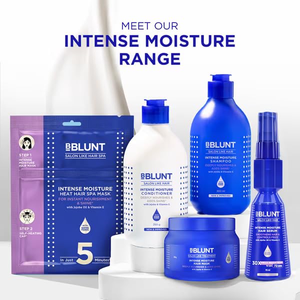 BBLUNT BBLUNT Intense Moisture Shampoo with Jojoba and Vitamin E for Dry Frizzy Hair 300 ml - Image 5