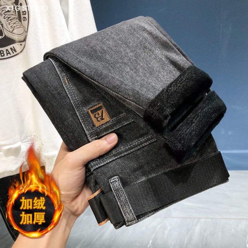Unisex Classic Denim Jeans Loose Fit Daily Outdoor Wear - Image 1