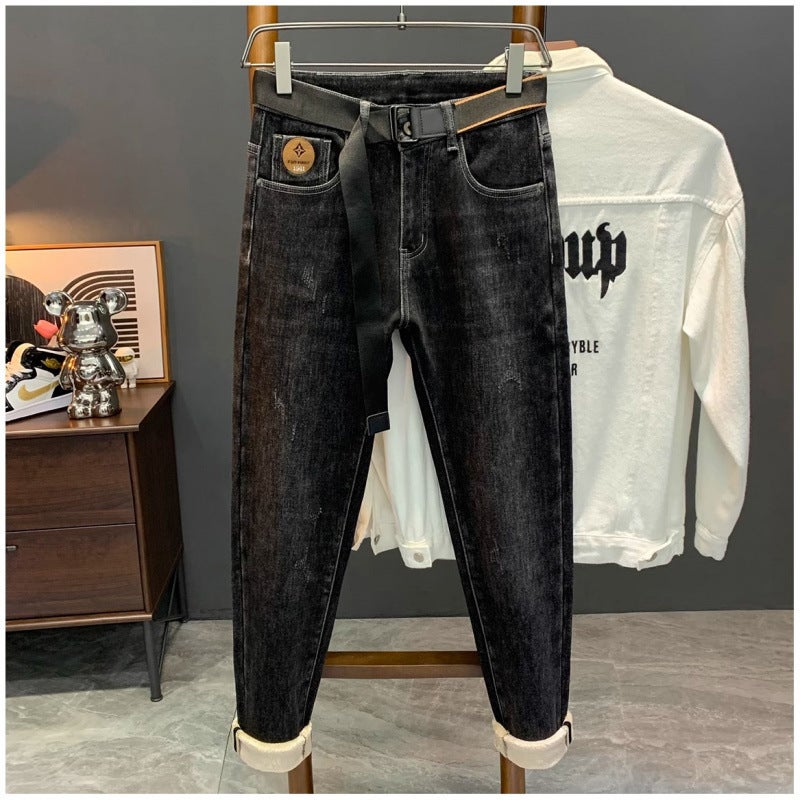Unisex Classic Denim Jeans Loose Fit Daily Outdoor Wear - Image 2