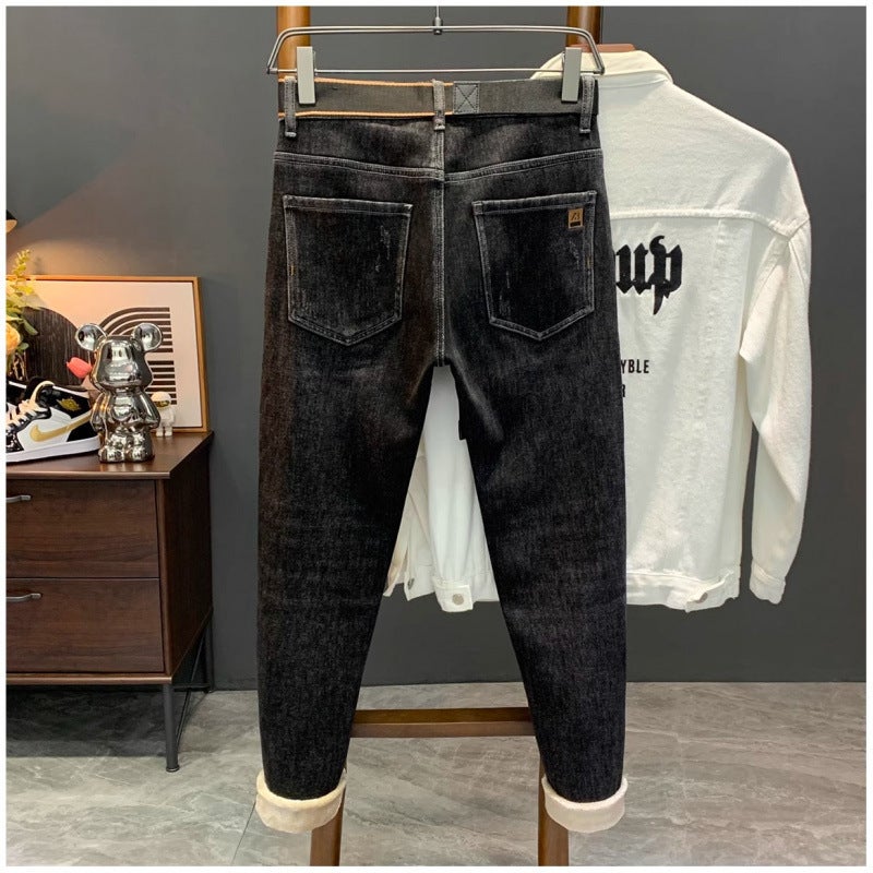 Unisex Classic Denim Jeans Loose Fit Daily Outdoor Wear - Image 3