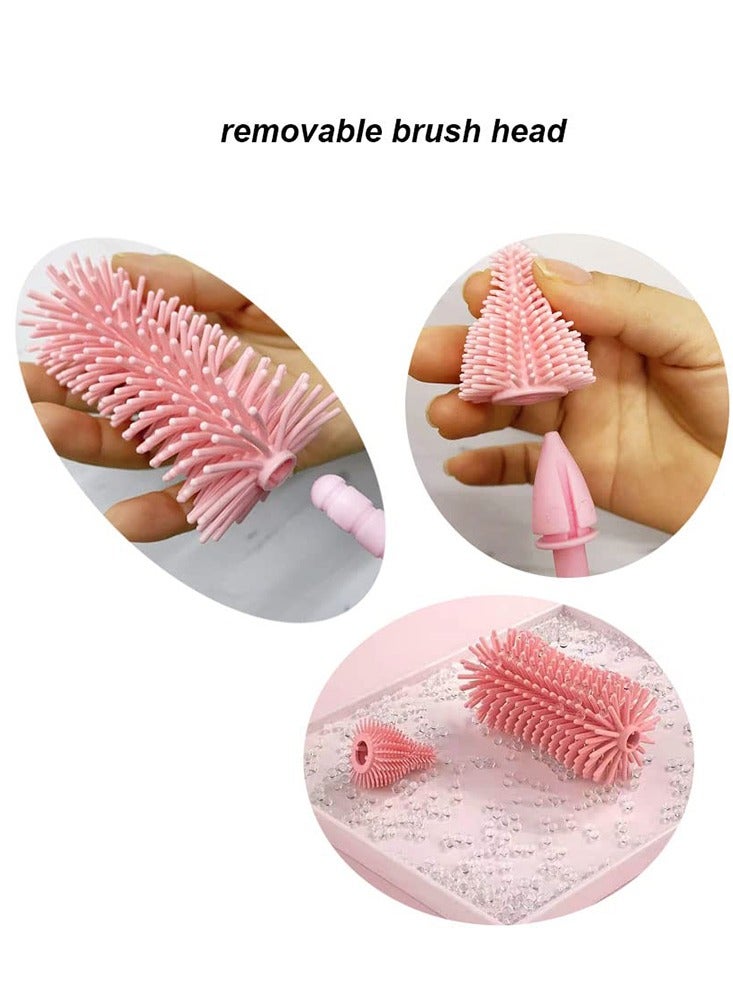 3-Piece Silicone Baby Bottle Cleaning Brush Set with Nipple and Straw Cleaner for Safe Easy Use for 9-12 Months Babies - Image 4