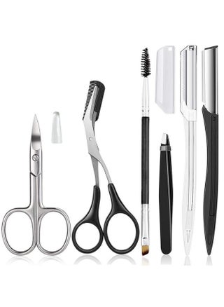 Eyebrow Trimmer Kit, 6 in 1 Eyebrow Scissors, Tweezer, Eyebrow Razor, Shaping Scissors & Brush for Women - pzsku/Z718E765CD53E116D3D4DZ/45/1745933554/20cb8014-ee7a-4a09-b916-a0e1b54cdeb8