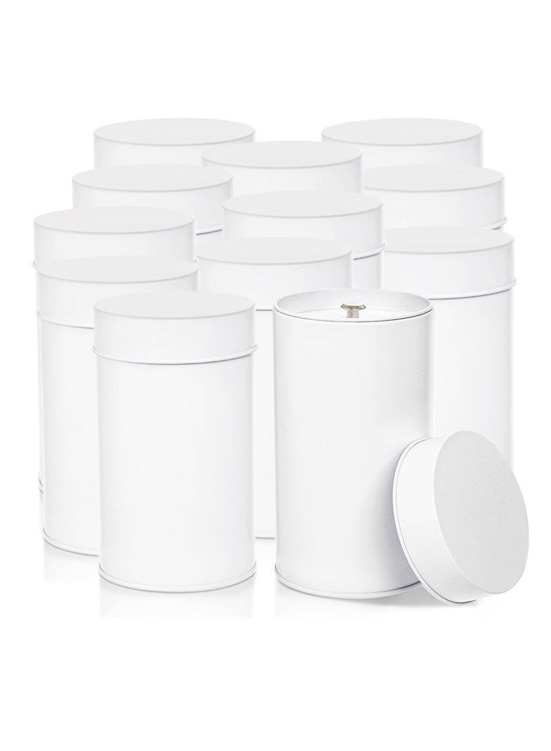 Tea Tin Canister with Airtight Double Lids with Airtight Lids, Leaf Tea storage Airtight Kitchen Canisters for Storage Tea Bags, 12Pcs - Image 1