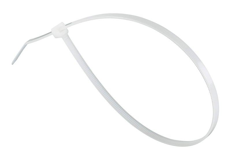 GTSE 14 Inch White/Clear Zip Ties, 100 Pack, 50lb Strength, UV Resistant Long Nylon Cable Ties, Self-Locking 14" Tie Wraps - Image 4