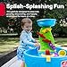 Step2 Rain Showers Splash Pond Water Table Kids Water and Sand Activity Sensory Playset Summer Outdoor Toys 13 Piece Water Toy Accessories For Toddlers 15 Years Old Blue Green - Image 3