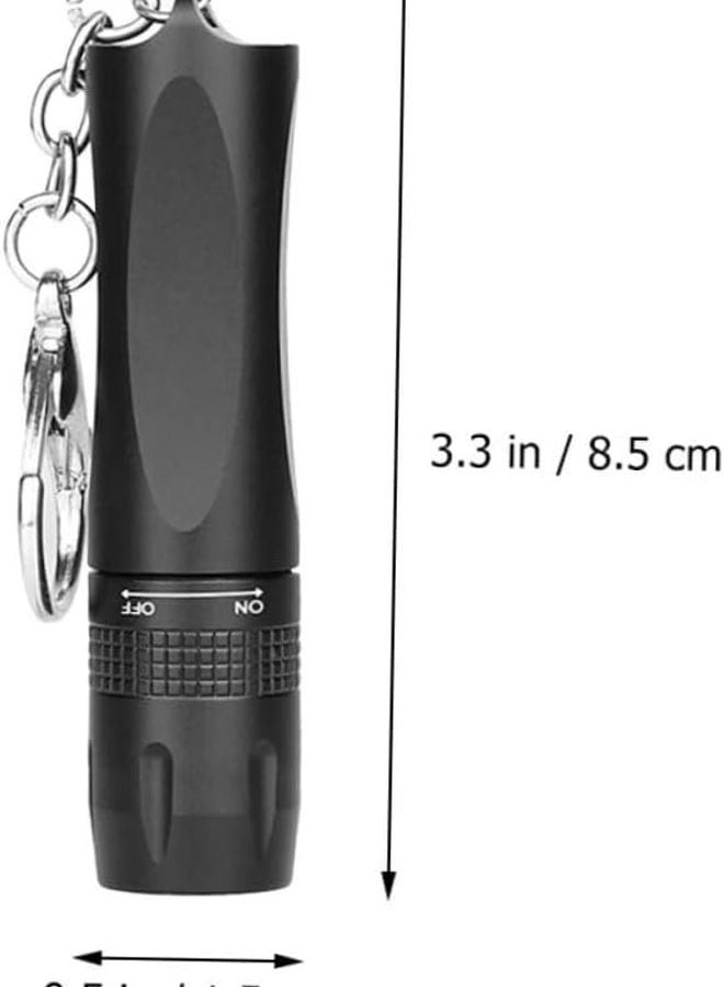 Mini Keychain Flashlight LED Torch Handheld Security Light Easy Open Keyring - Image 3