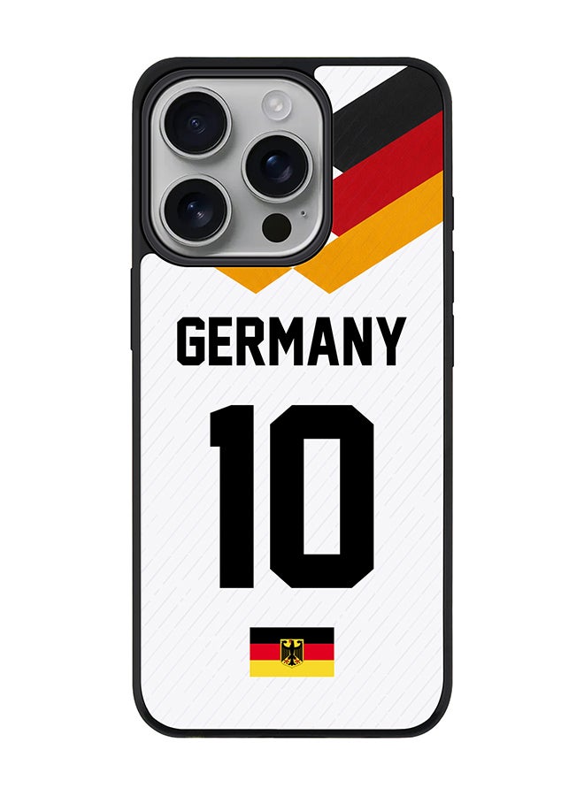 Stylizedd For Apple iPhone 16 Pro Case, [Compatible with MagSafe] Slim Magnetic cover Phone Case - Football Team Germany World Cup 2026 - Image 1