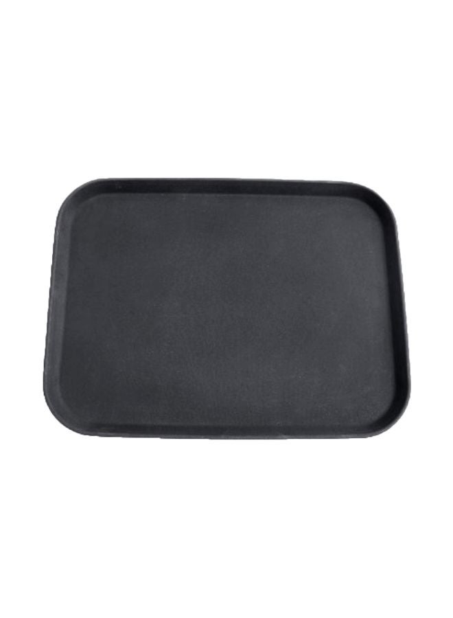 New Star Foodservice 24975 Restaurant Grade Non-Slip Tray, Plastic, Rubber Lined, Rectangular, 12-Inch x 16-Inch, Black