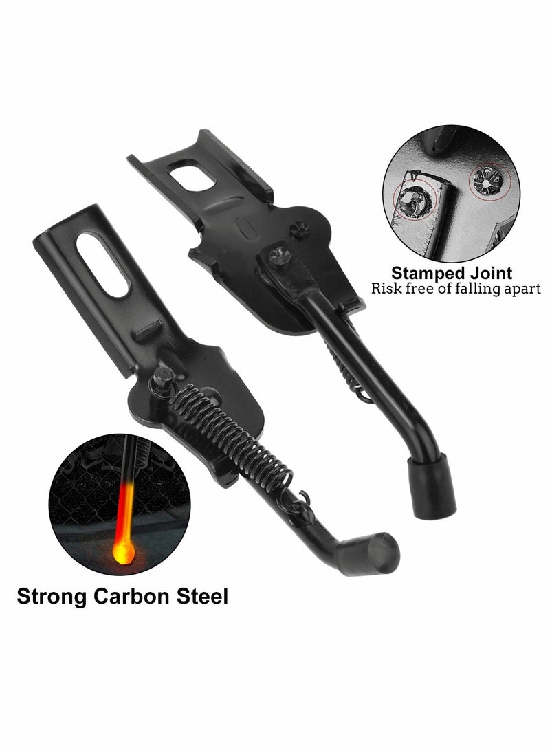 Barakah Bike Kickstand, for 18" Kids Bicycle Kick, Stand Rear Mount Premium Steel with Pad Rest 18 inch Replacement Training Wheel (Black, 1PCS) - Image 4