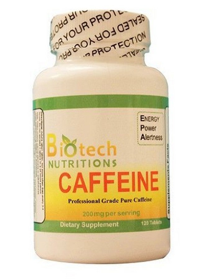 Biotech Nutritions Caffeine Dietary Supplement 120 Count - Image 1