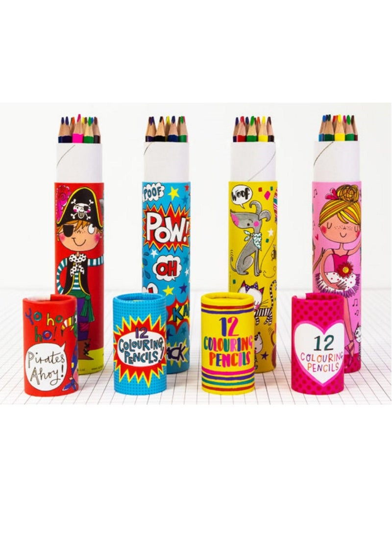 Rachel Ellen Children's Dinosaurs Colouring Pencil Tube  - Image 2