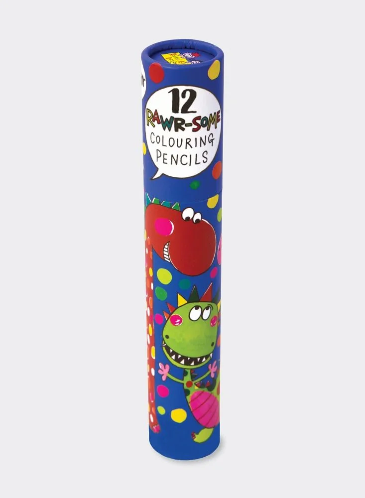Rachel Ellen Children'S Dinosaurs Colouring Pencil Tube
