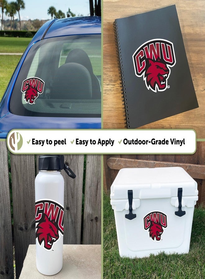 Desert Cactus Central Washington University Wildcats CWU Wellington Vinyl Decal Laptop Water Bottle Car Scrapbook Sticker (IND 12) - Image 2
