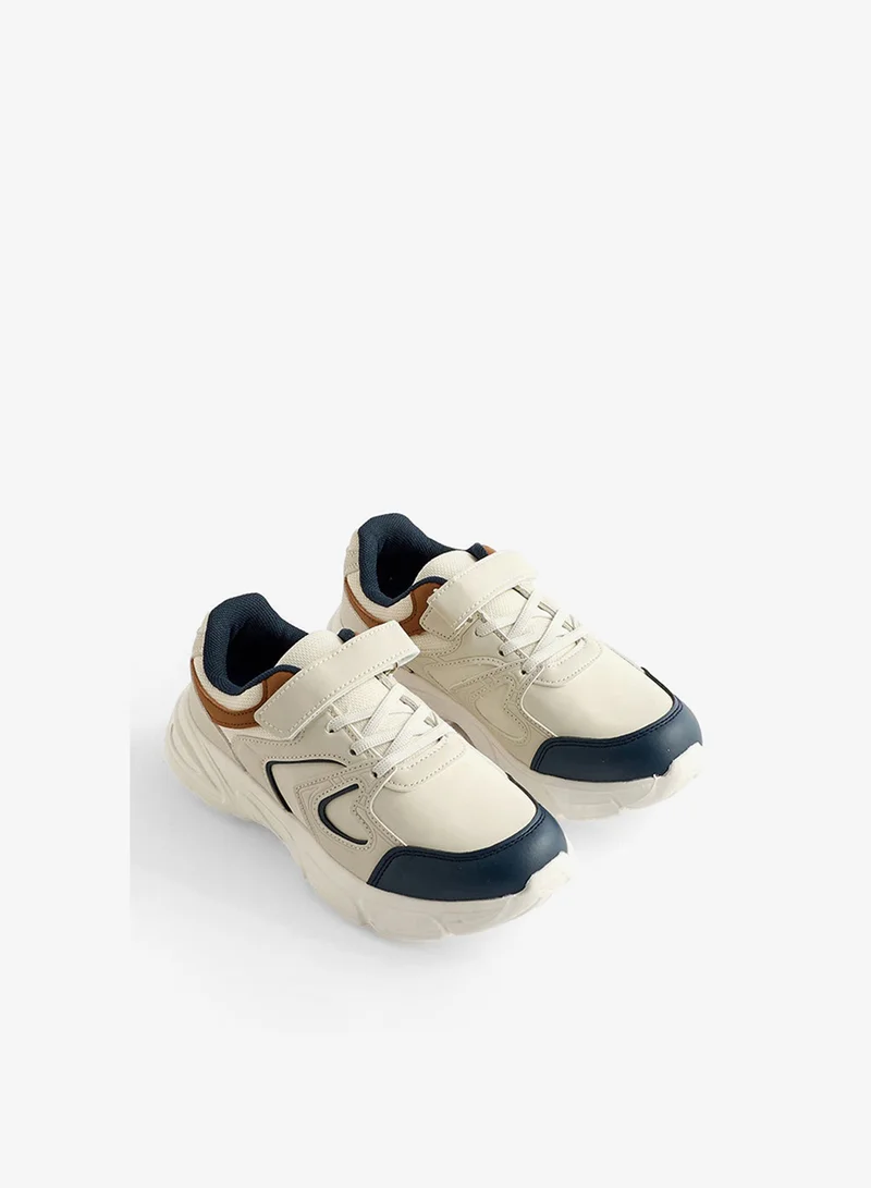 Redtag Boy Beige Colour Block Chunky Sneakers