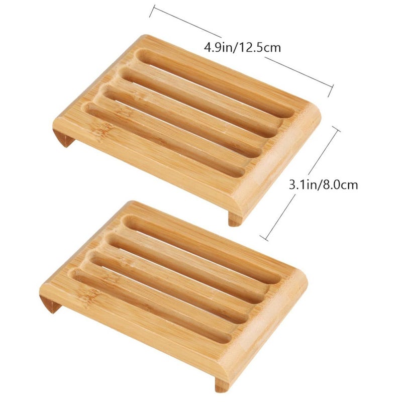 Self Draining Soap Tray 2pcs 11.5cm For Shower Kitchen Sink Holder Dish - Image 3