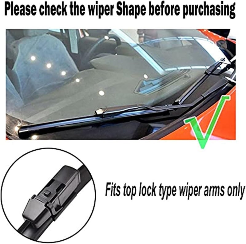 DEMULAX Front Wiper Blades for Chevrolet TrailBlazer MK2 S-10 - Image 4