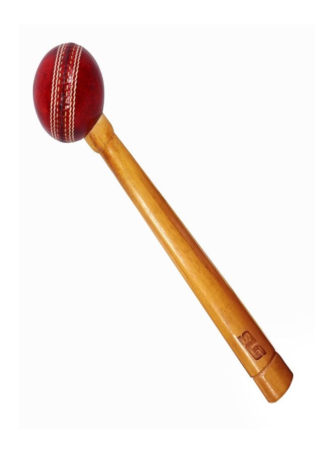 SLG Leather Ball Cricket Bat Wooden Mallet - Bat Knocking Tool for Power & Performance - Image 1