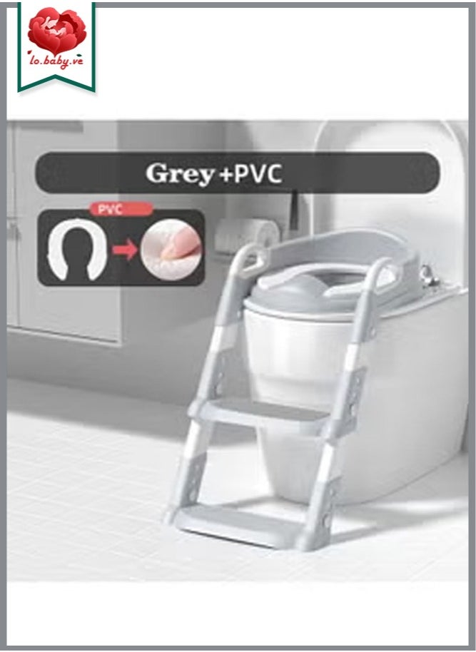 Potty Training Seat with Step Stool Ladder,Potty Training Toilet for Kids Boys Girls,Comfortable Safe Potty Seat with Anti Slip Pads Folding Ladder - pzsku/Z718F2F2E953F9F7080E6Z/45/_/1731924203/d8a489f7-fc70-4a0e-9995-416218bcbf3b