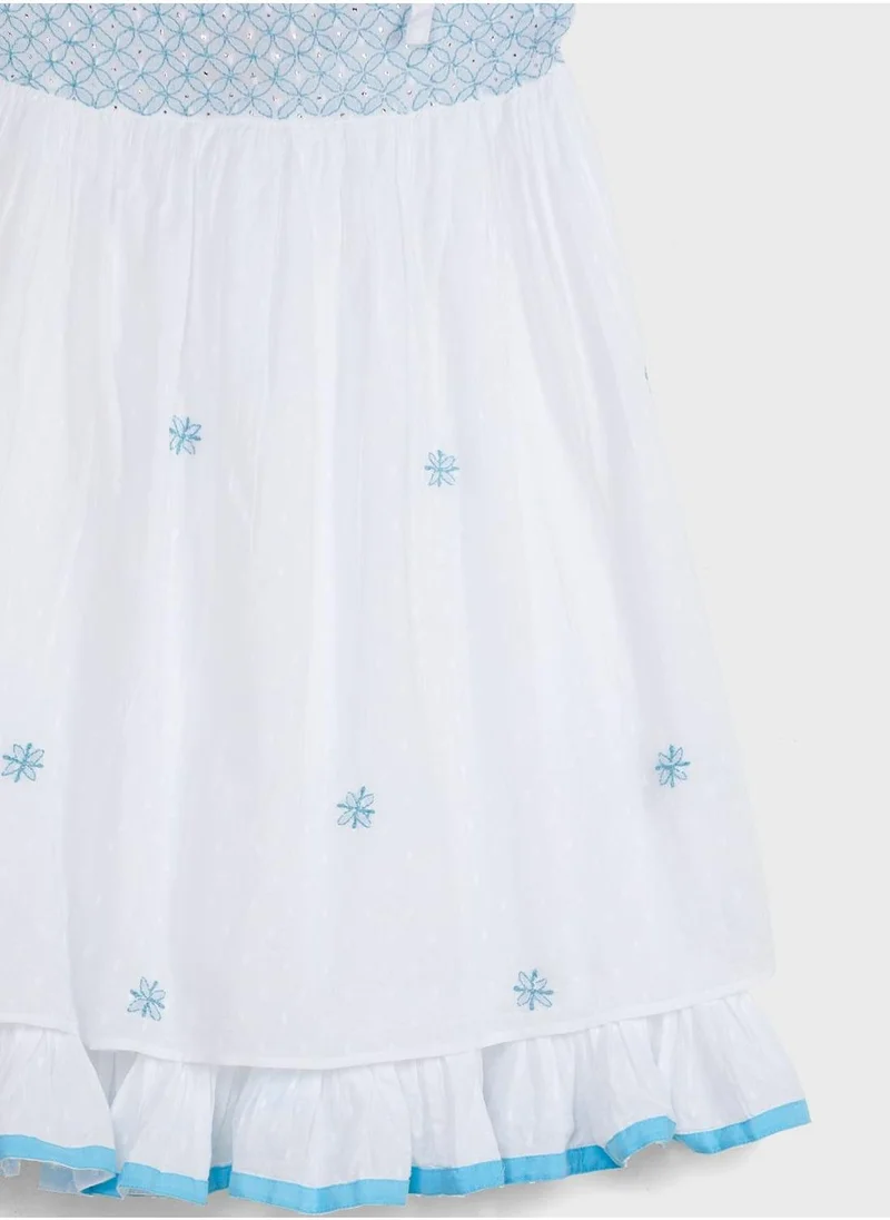 Fabindia Embroidered Cotton Dress