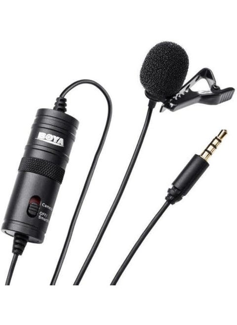 By-M1 Lavalier Stereo Clip Microphone  Black