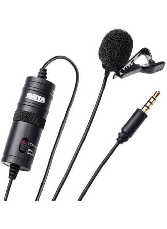 By-M1 Lavalier Stereo Clip Microphone  Black