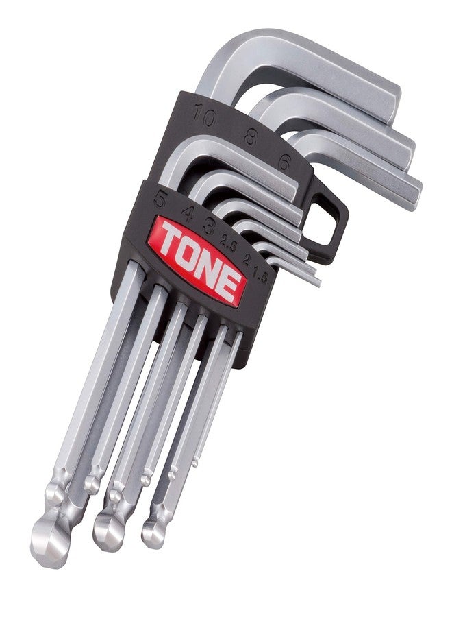 تون مجموعة مفاتيح سداسية من TONE بطرف كروي من النوع L BS900، مكونة من 9 قطع - Image 2