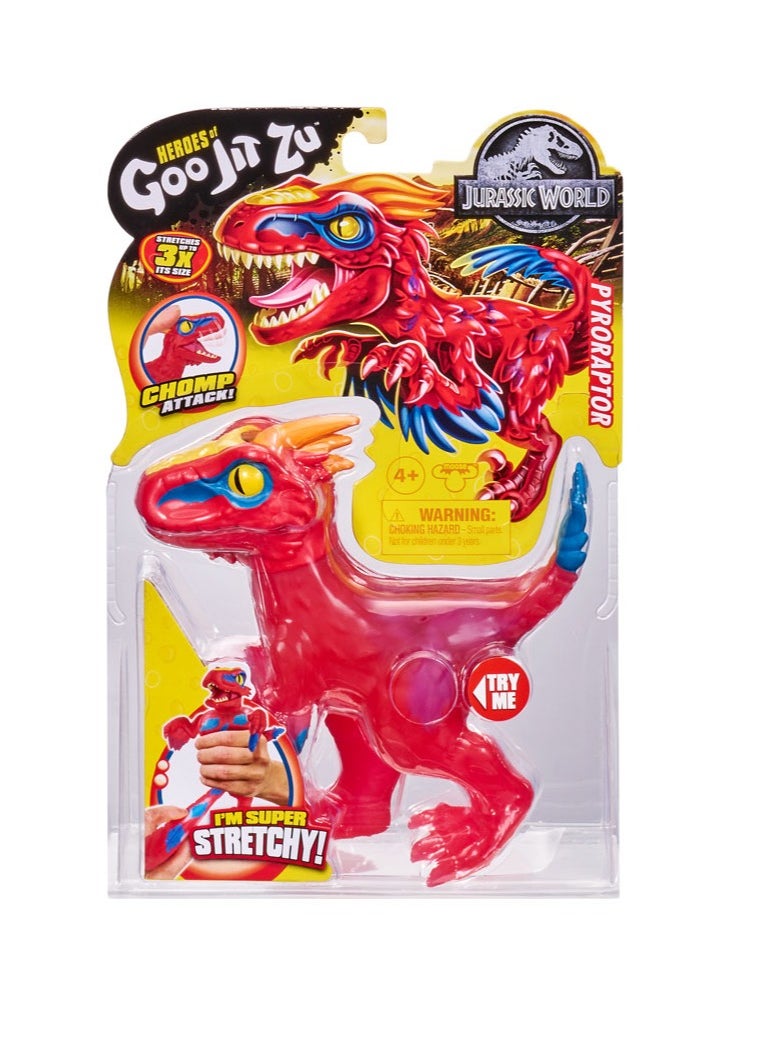 AKEDO - Akedo Heroes of Goo Jit Zu - Licensed Jurassic World - Chomp Attack - Stretch Pyroraptor - Image 1