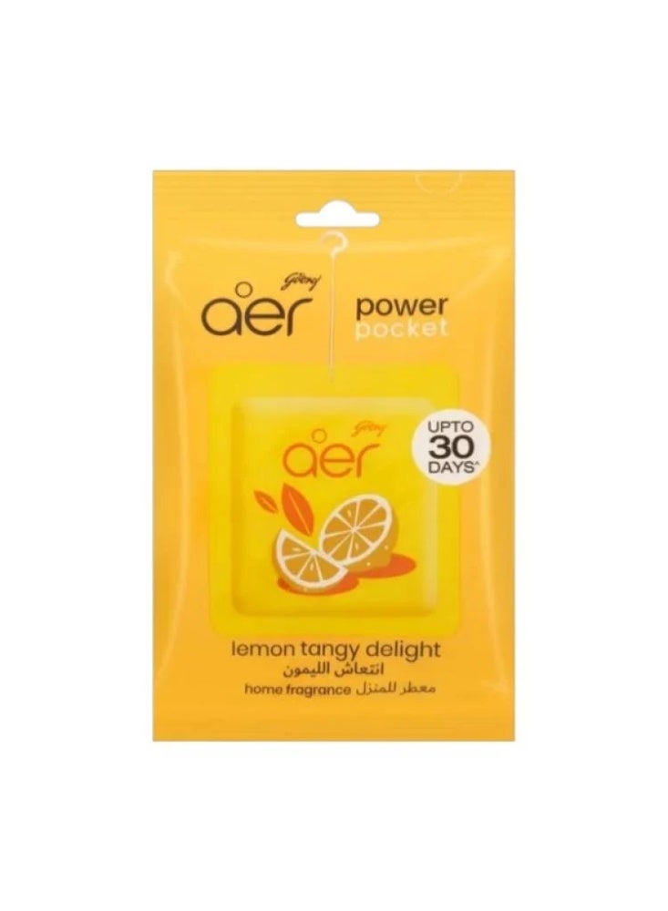 Godrej Aer Power Pocket Home Fragrance Lemon Tangy Delight - Image 1