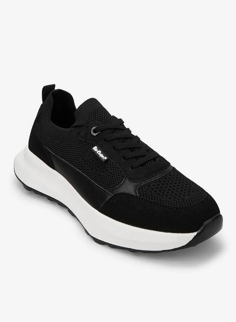 Men's Panelled Lace-Up Sneakers