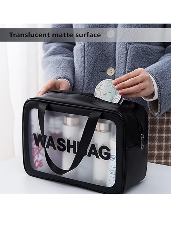 Premium Waterproof Travel Toiletry Bag – Large Capacity, Translucent Privacy Design  Durable PVC – Ideal for Hajj, Family Trips  Outdoor Use - Image 5