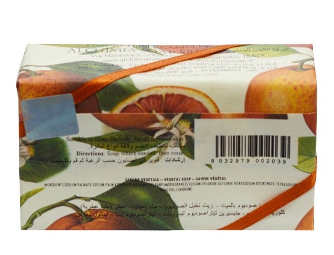 Alchimia Vegetal Soap Red Orange 200G | Uplifting citrus scent| Refreshing cleansing experience | Leaving your skin soft and smooth | Suitable for all skin types - Image 3