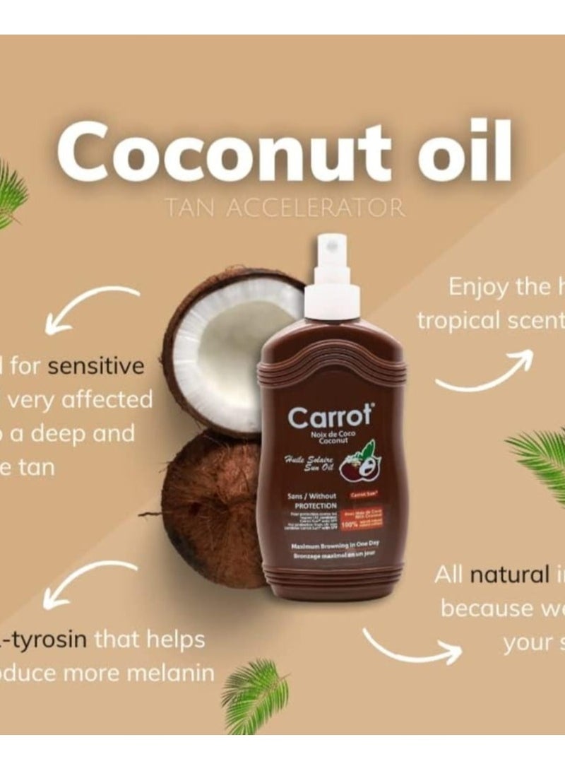 Carrot Sun Coconut tanning oil spray 200 ml - Image 2